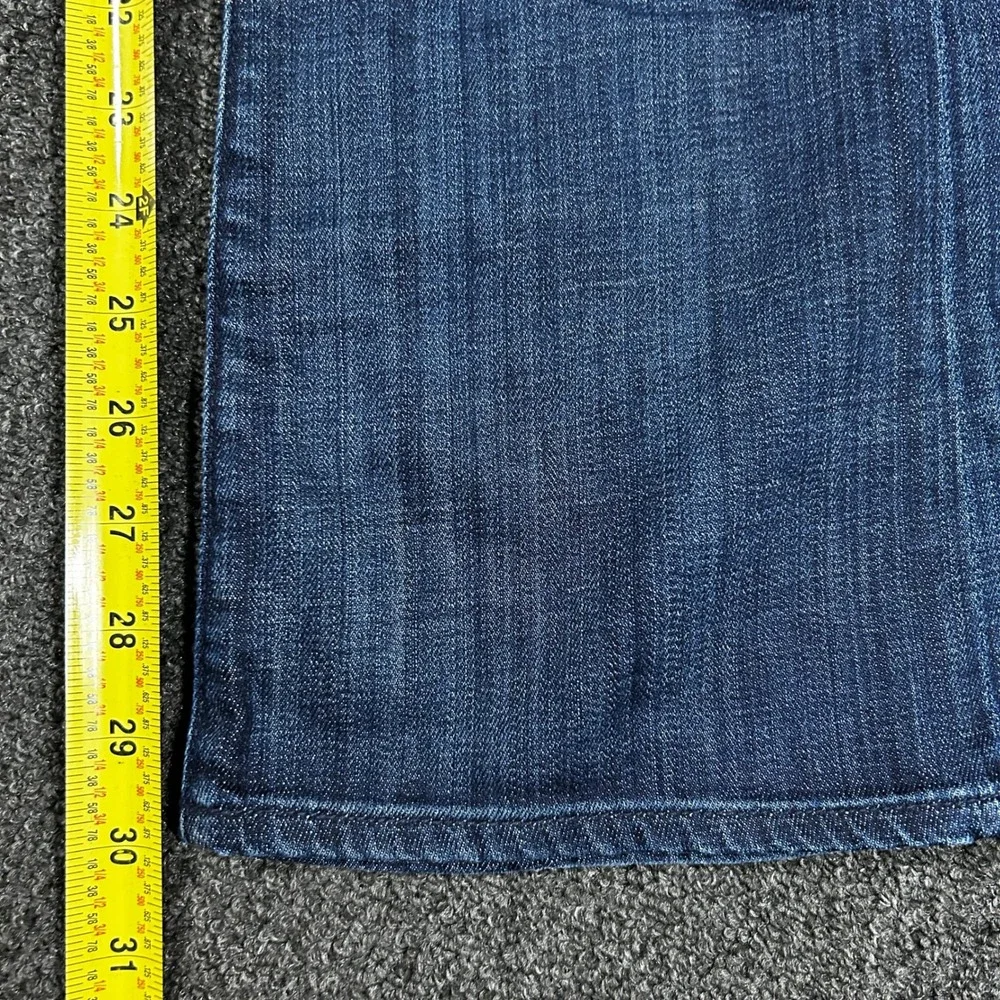 7 For All Mankind Lexie Bootcut Jeans Womens 24 Petite Blue Dark Wash Excellent
